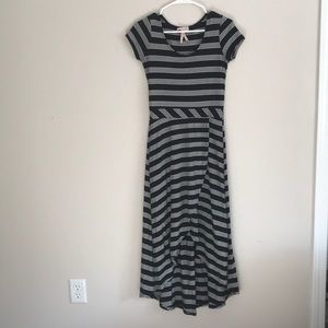 High-Low Striped Dress